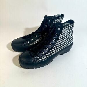 Jessica Carlyle Herringbone High Top Sneakers